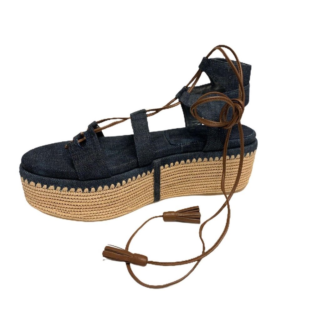 Stuart Weitzman Romanesque Flatform Espadrille 10 - Picture 2 of 7